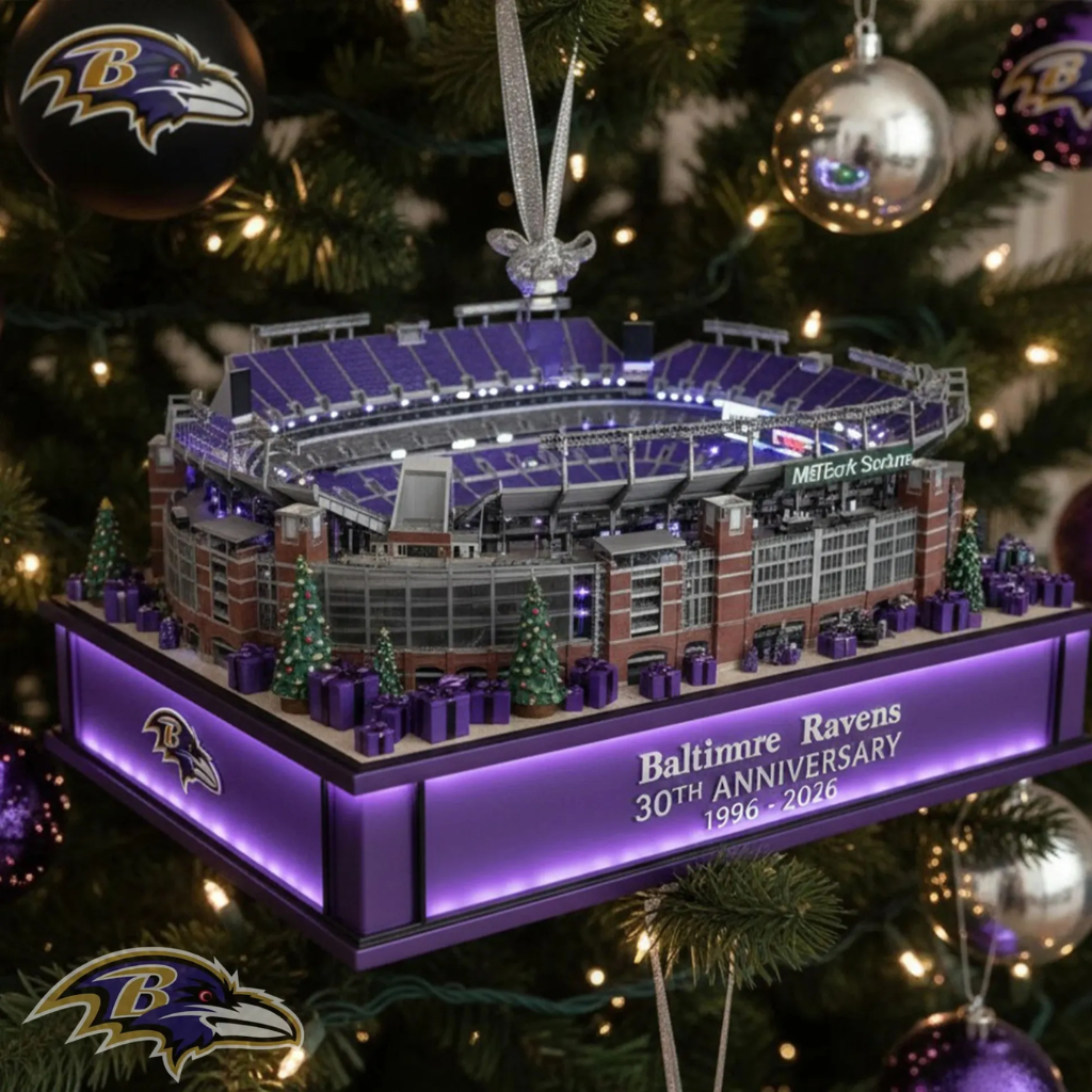 Baltimore Ravens 30th Anniversary Stadium Ornament