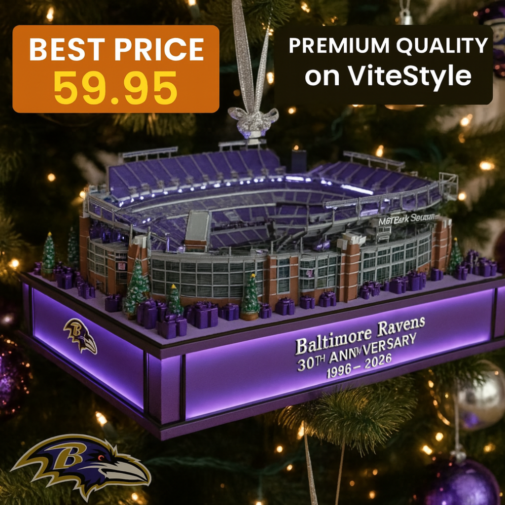 Baltimore Ravens 30th Anniversary Stadium Ornament