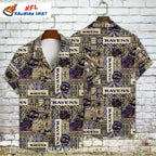 Baltimore Ravens Cultural Tiki Party Custom Aloha Shirt