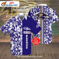 Baltimore Ravens Custom Name Floral Aloha Shirt