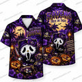 Baltimore Ravens Ghostface & Hello Kitty Pumpkin Mashup Halloween Hawaiian Shirt
