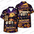 Baltimore Ravens Horror Fans Lineup Halloween Hawaiian Shirt