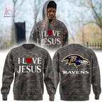 Baltimore Ravens I Love Jesus 2026 Hoodie