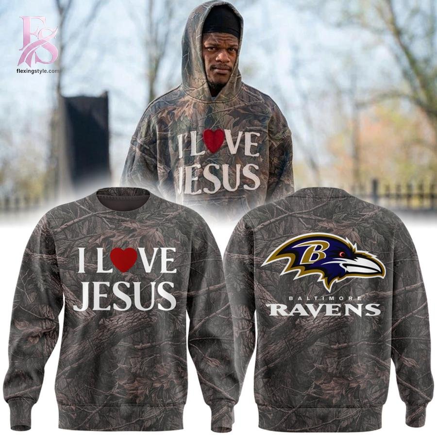 Baltimore Ravens I Love Jesus 2026 Hoodie