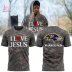Baltimore Ravens I Love Jesus 2026 Hoodie