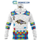 Baltimore Ravens NFL Autism Awareness Personalized Hoodie T Shirt