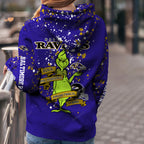 Custom NFL Baltimore Ravens Hoodie Leggings The Grinch Hoodie Rock Paper Scissors Throat Punch I Win