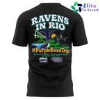 Baltimore Ravens NFL Rio De Janeiro Game 2026 Black T-Shirt