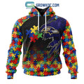 Baltimore Ravens NFL Special Autism Awareness Design Hoodie T Shirt