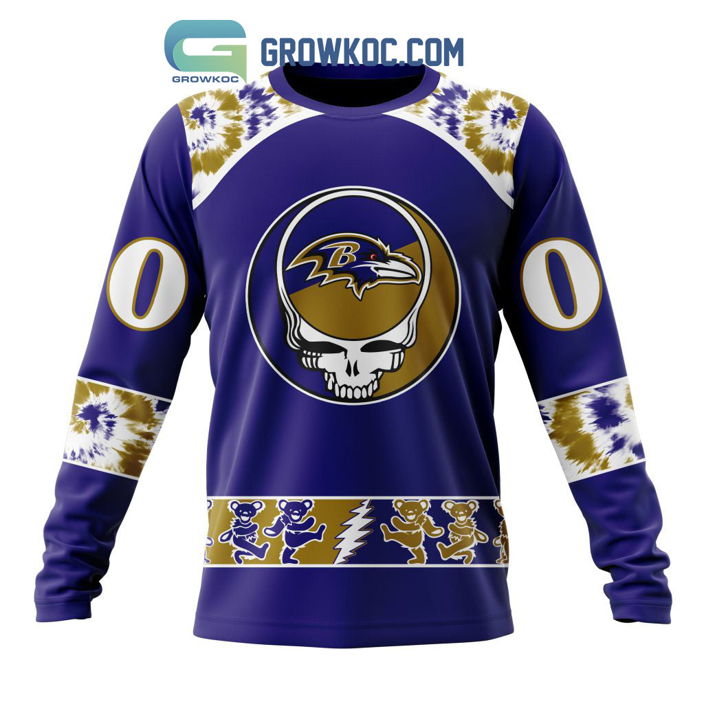 Baltimore Ravens NFL Special Grateful Dead Personalized Hoodie T Shirt