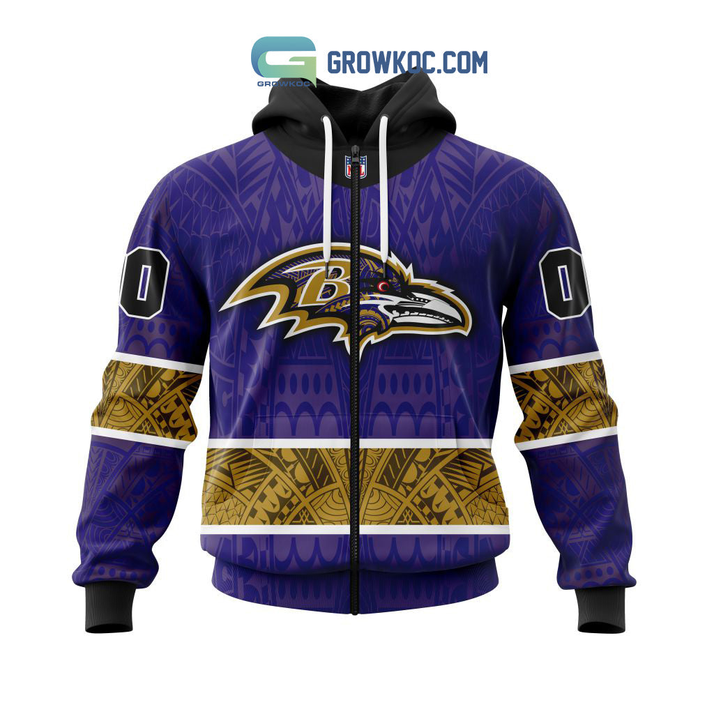 Baltimore Ravens NFL Special Native With Samoa Culture Hoodie T Shirt