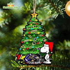 Baltimore Ravens Snoopy Peanuts Custom Christmas Ornament Xmas Tree Decorations