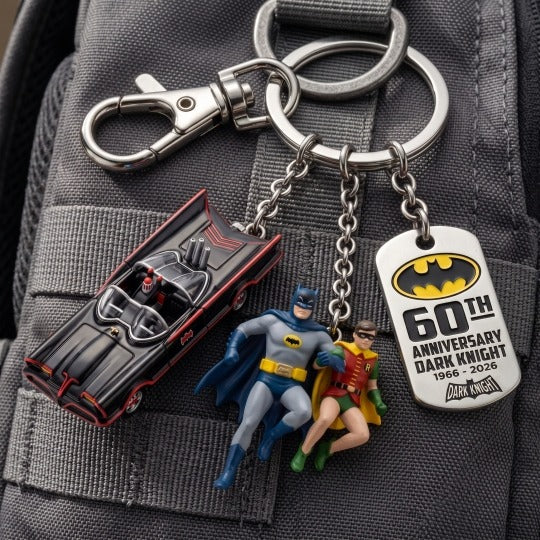 Batman The Dark Knight 60th Anniversary 1966-2026 Keychain