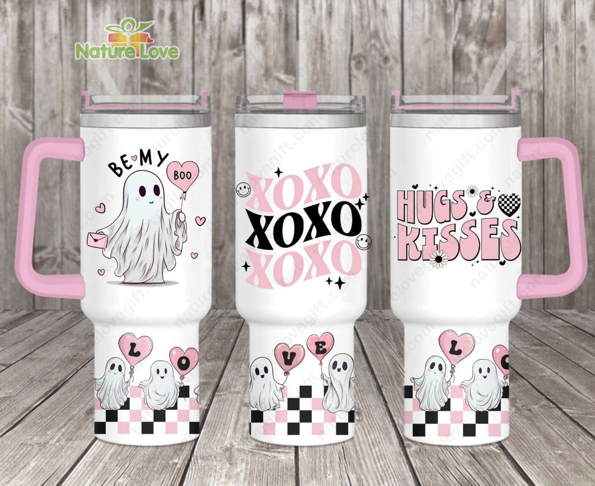 Be My Boo 40oz Stanley Tumbler Pink Quencher Valentine Day’s Gift