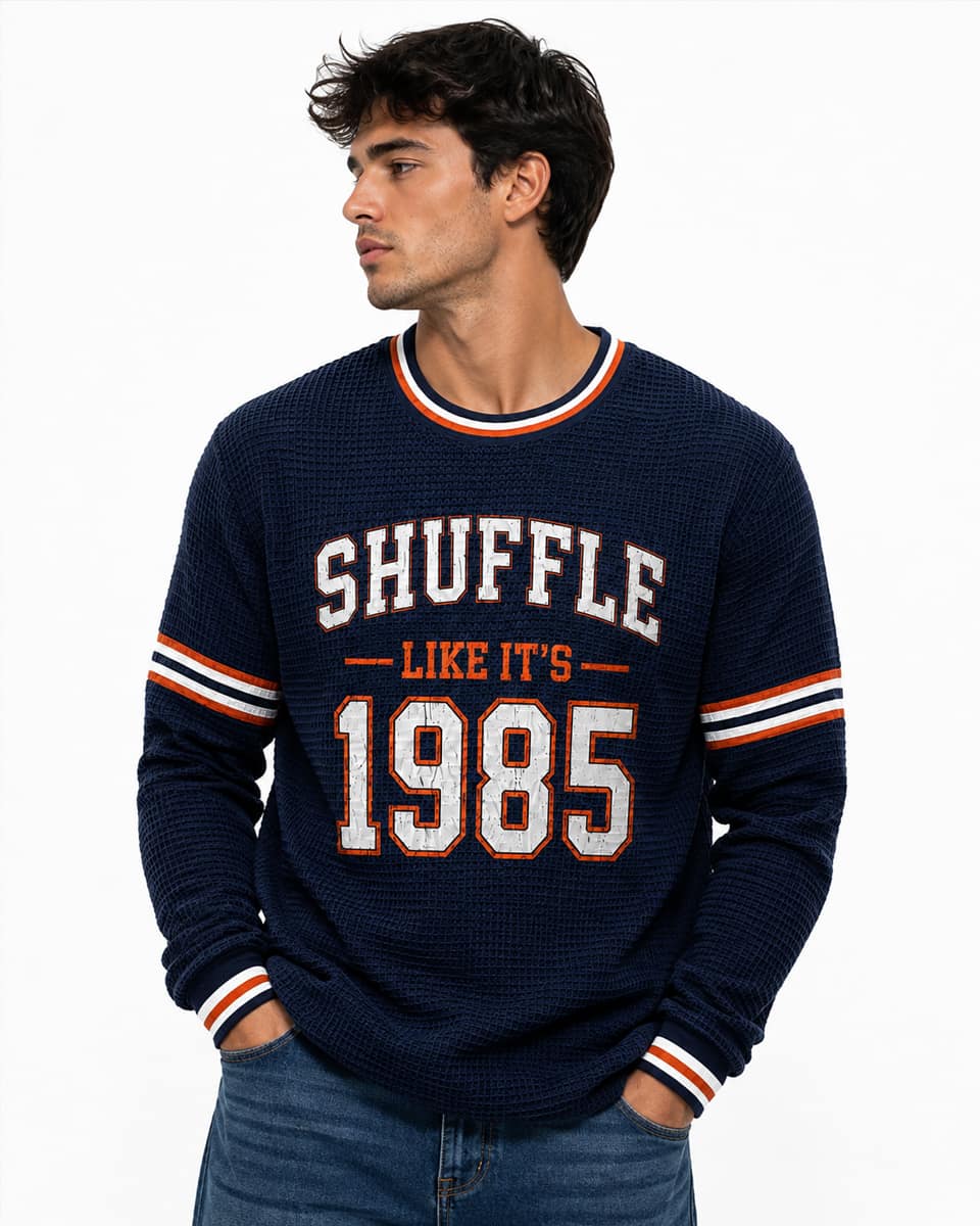 Bears Shuffle Like It’s 1985 Waffle Long Sleeve T-Shirt