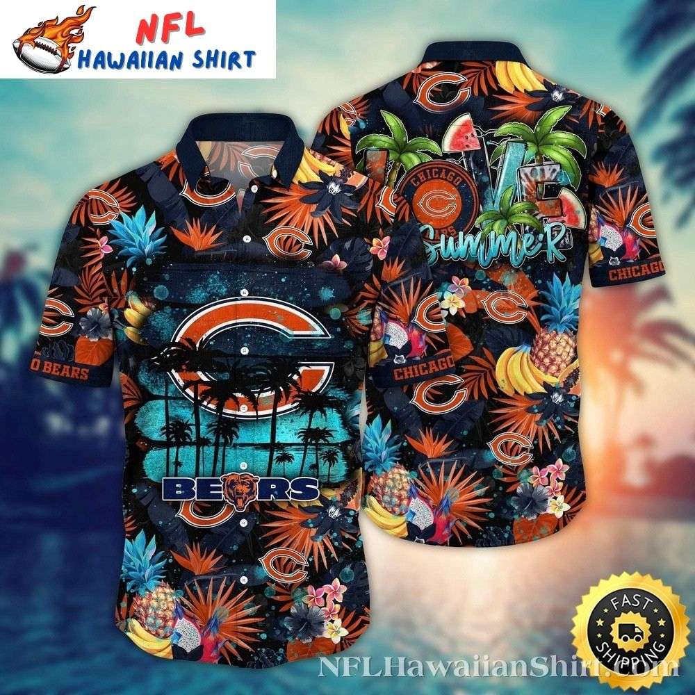 Chicago Bears Summer Vibes Tropical Hawaiian Shirt