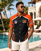 Bengals Futuristic Fan Custom Name and Number Hawaiian Shirt – Modern Aloha Style