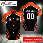Bengals Futuristic Fan Custom Name and Number Hawaiian Shirt – Modern Aloha Style