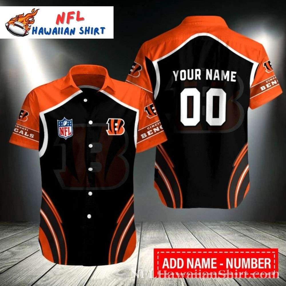 Bengals Futuristic Fan Custom Name and Number Hawaiian Shirt – Modern Aloha Style
