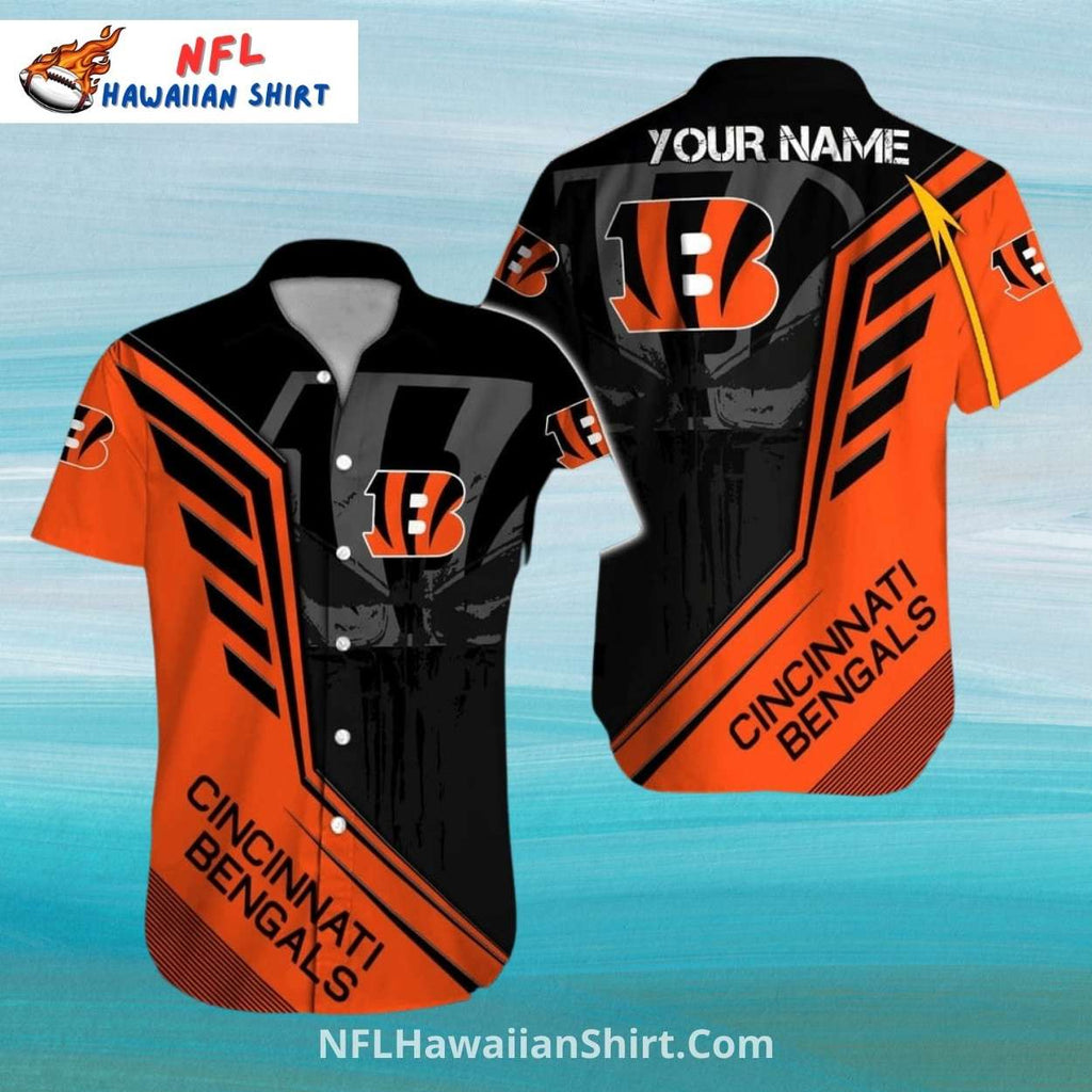 Bengals Hawaiian Shirt Custom Name With Modern Abstract Style
