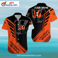 Bengals Hawaiian Shirt Custom Name With Modern Abstract Style
