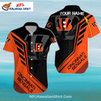 Bengals Hawaiian Shirt Custom Name With Modern Abstract Style