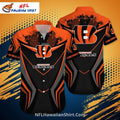 Bengals Hawaiian Shirt With Modern Geometric Design