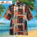 Bengals Hawaiian Shirt With Tribal Pattern And Logo