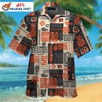 Bengals Hawaiian Shirt With Tribal Pattern And Logo