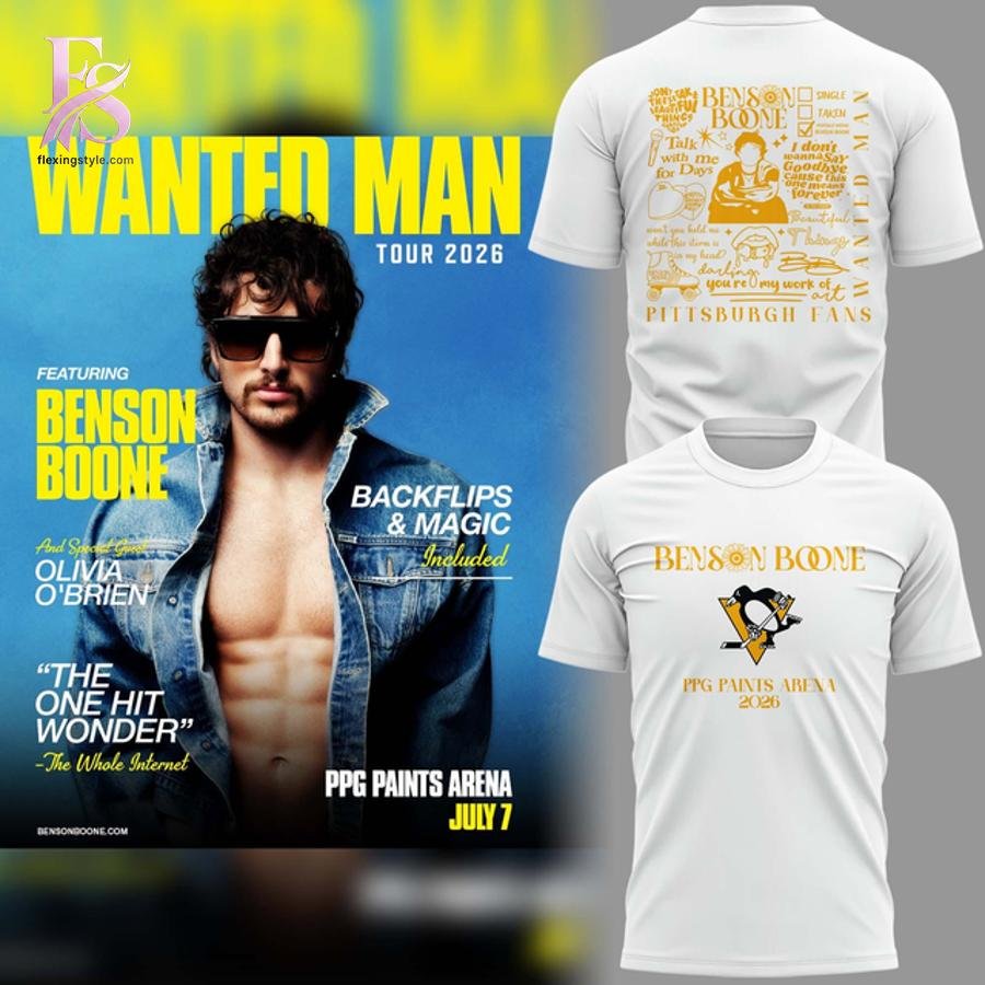 Benson Boone Pittsburgh Penguins Shirt