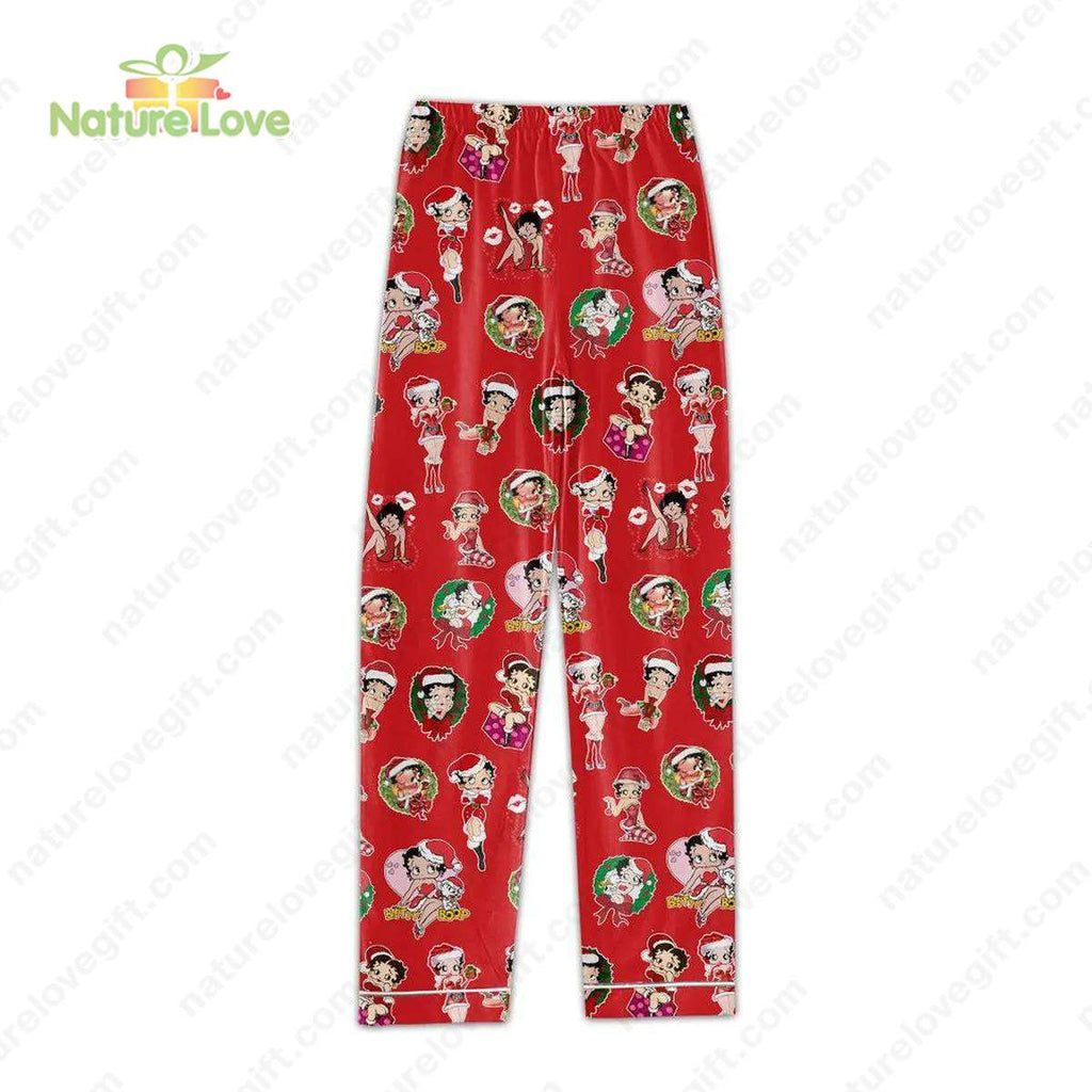Betty Boop Christmas Pajamas Set Betty Boop Pajamas​ Xmas Gift