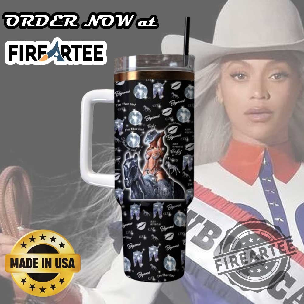 Beyoncé Im That Girl Tumbler With Handle Disco Moon Renaissance Cup