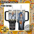 Beyoncé Queen Bey Glitter Tumbler With Handle Renaissance Tour Inspired Cup