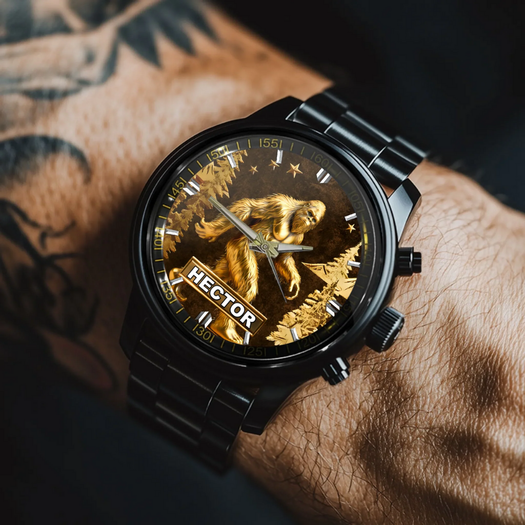 Bigfoot Sasquatch Personalized Watch