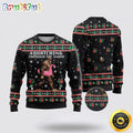 Bigfoot Snow Flamingo Ugly Chistmas Sweater