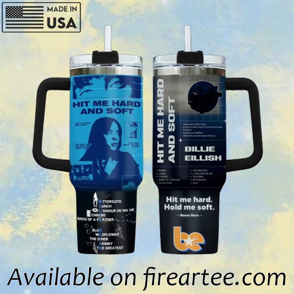 Billie Eilish Hit Me Hard And Soft Personalized Tumbler