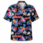 Bills Aloha Shirt – Floral Pineapple Theme with Team Logo
