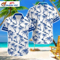 Bills Hawaiian Shirt – Bold Red, White and Blue Palm Tree Design