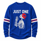Bills Just One Skeleton Waffle Long Sleeve Top