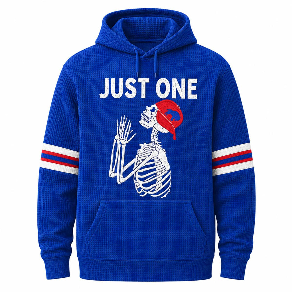 Bills Just One Skeleton Waffle Long Sleeve Top