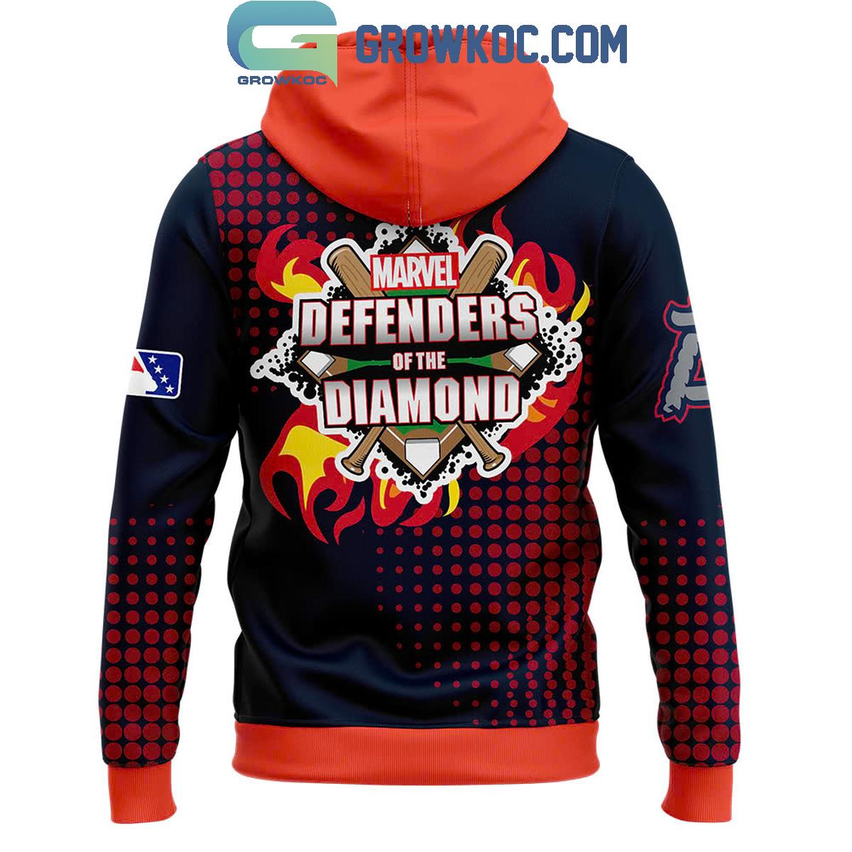 Binghamton Rumble Ponies Marvel Defenders Of The Diamond Hoodie T Shirt