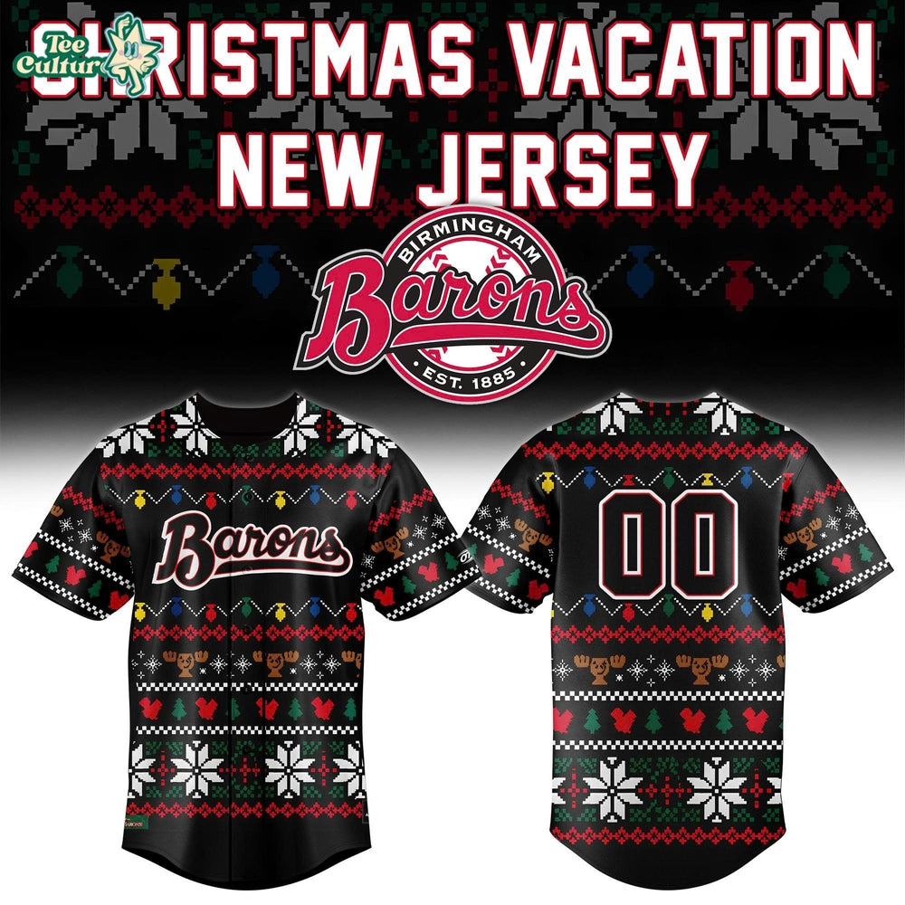 Birmingham Barons x Christmas Vacation Holiday Theme 2026 Baseball Jersey