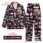 Black Pink In Your Area Jennie Jisoo Lisa Rose Pajamas Set