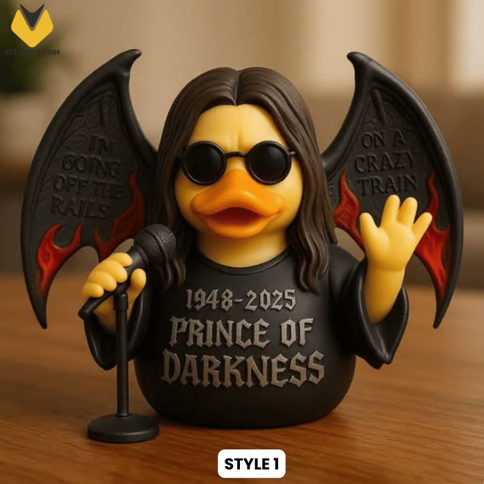 Black Sabbath Ozzy Osbourne Rubber Duck Ornament