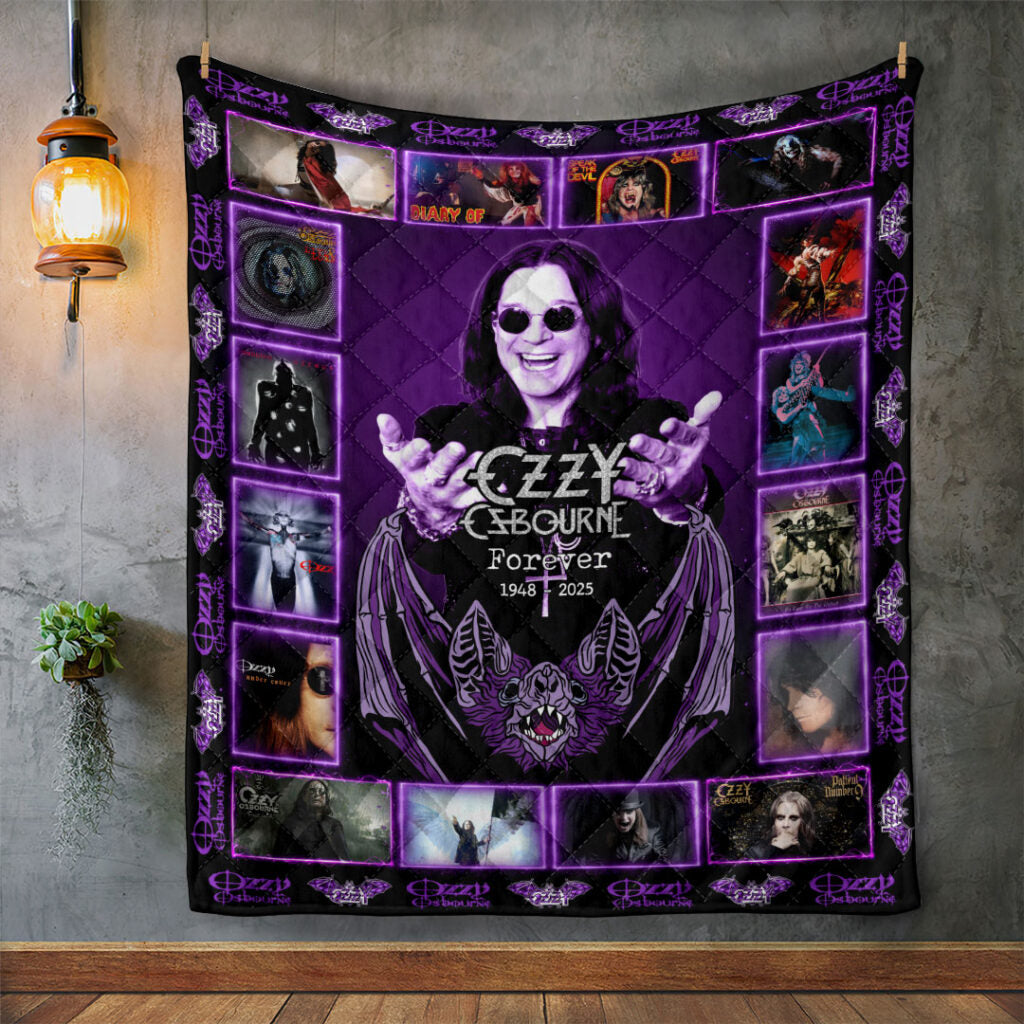 Black Sabbath x Ozzy Osbourne Quilt Blanket – HOATT12404