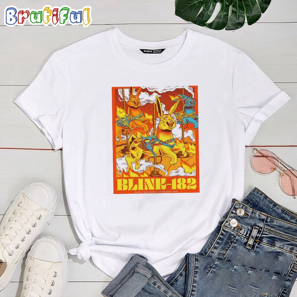 Blink-182 RAC Arena Perth WA 2024 Limited T Shirt