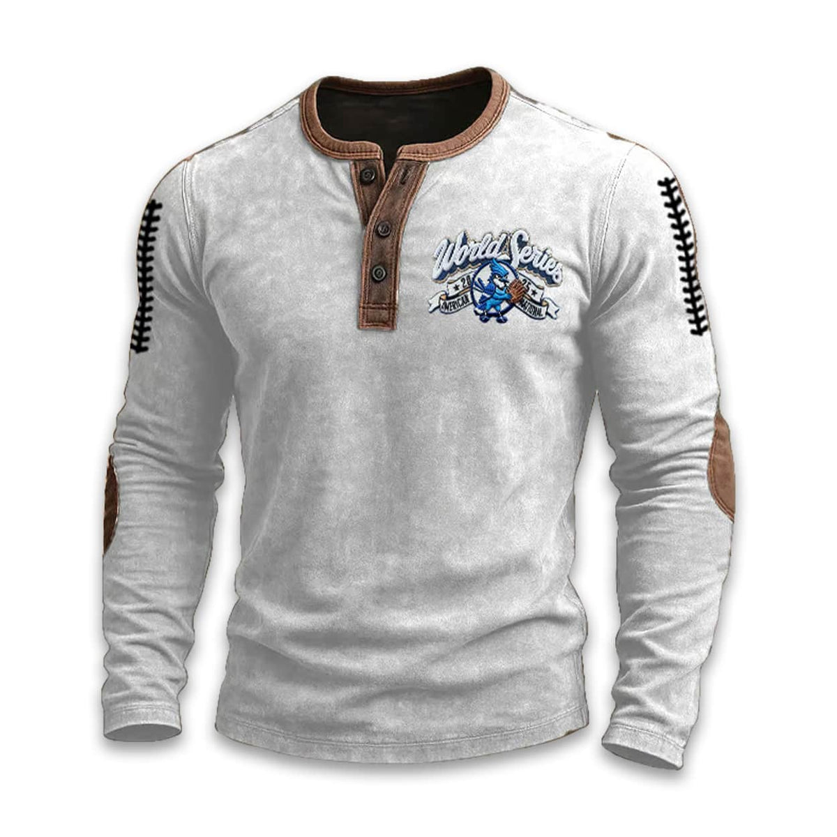 Blue Jays World Series 2025 Print Henley T-Shirt