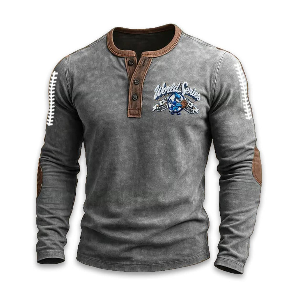 Blue Jays World Series 2025 Print Henley T-Shirt