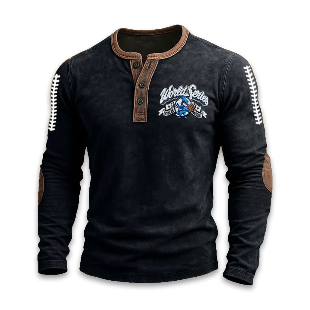Blue Jays World Series 2025 Print Henley T-Shirt