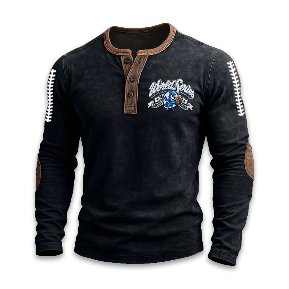 Blue Jays World Series 2025 Print Henley T-Shirt
